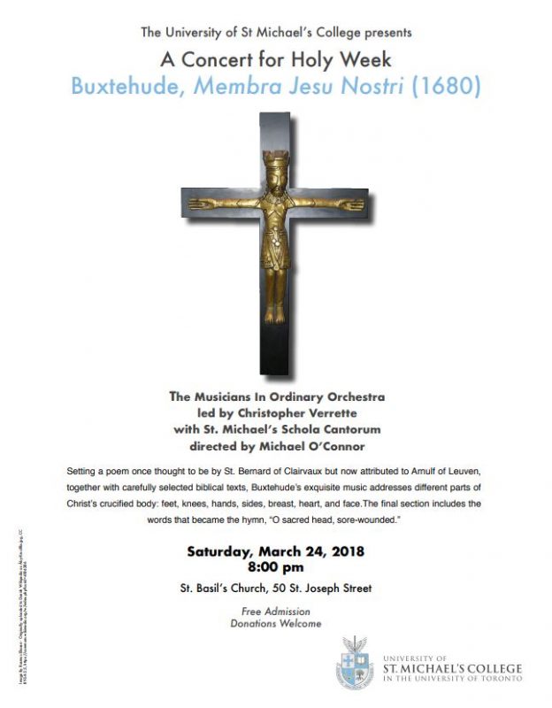 Image depicts a poster for Holy week concert
