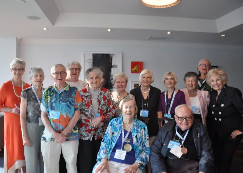 Image depicts the class of 1958 at the reunion