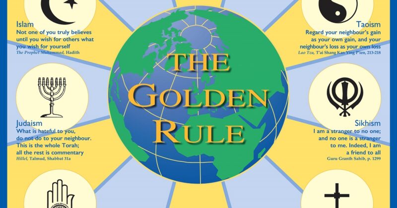 Image depicts the Golden Rule poster