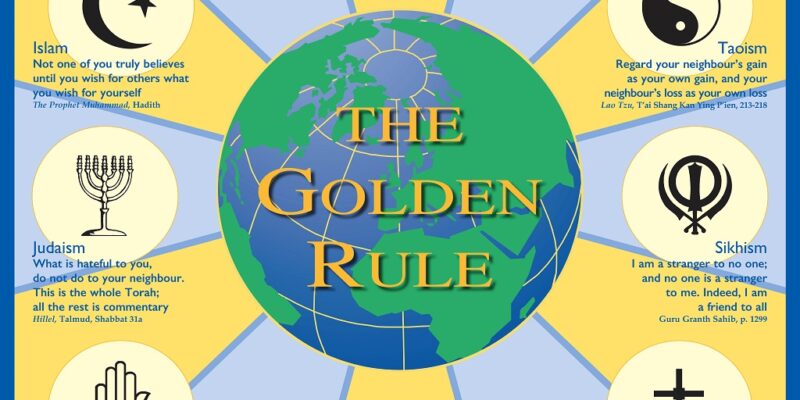 Image depicts the Golden Rule poster