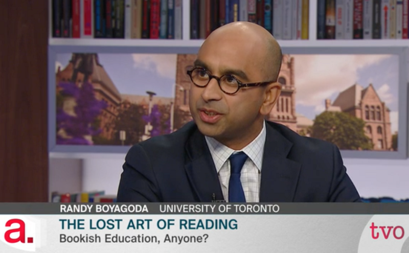 Principal Randy Boyagoda appears on The Agenda with Steve Paikin.