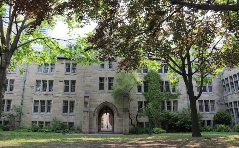 Courtyard of the Queen's Park buildings on the St. Michael's campus