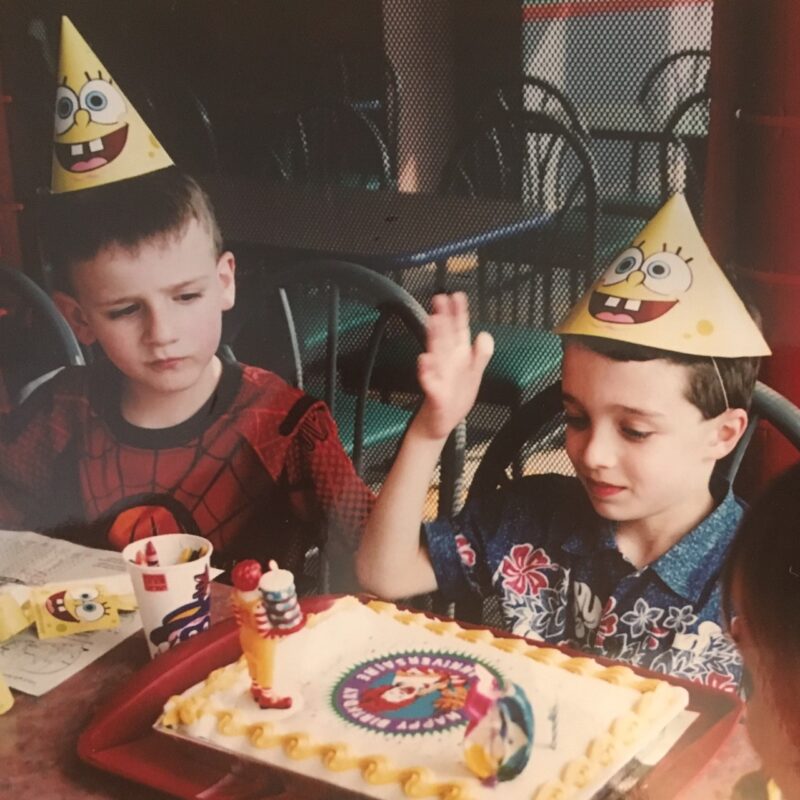 Childhood photo of Michael Coleman's birthday