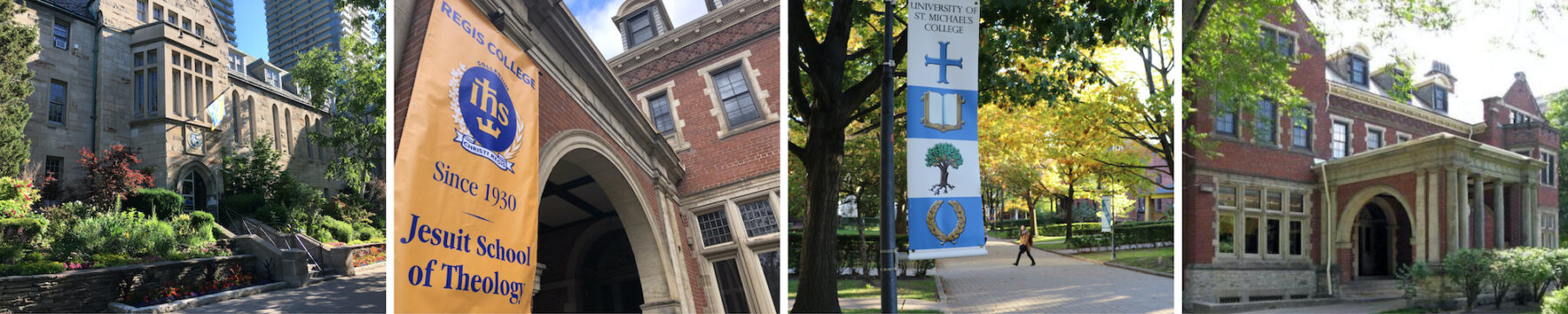 Four views of the St. Michael's and Regis campuses