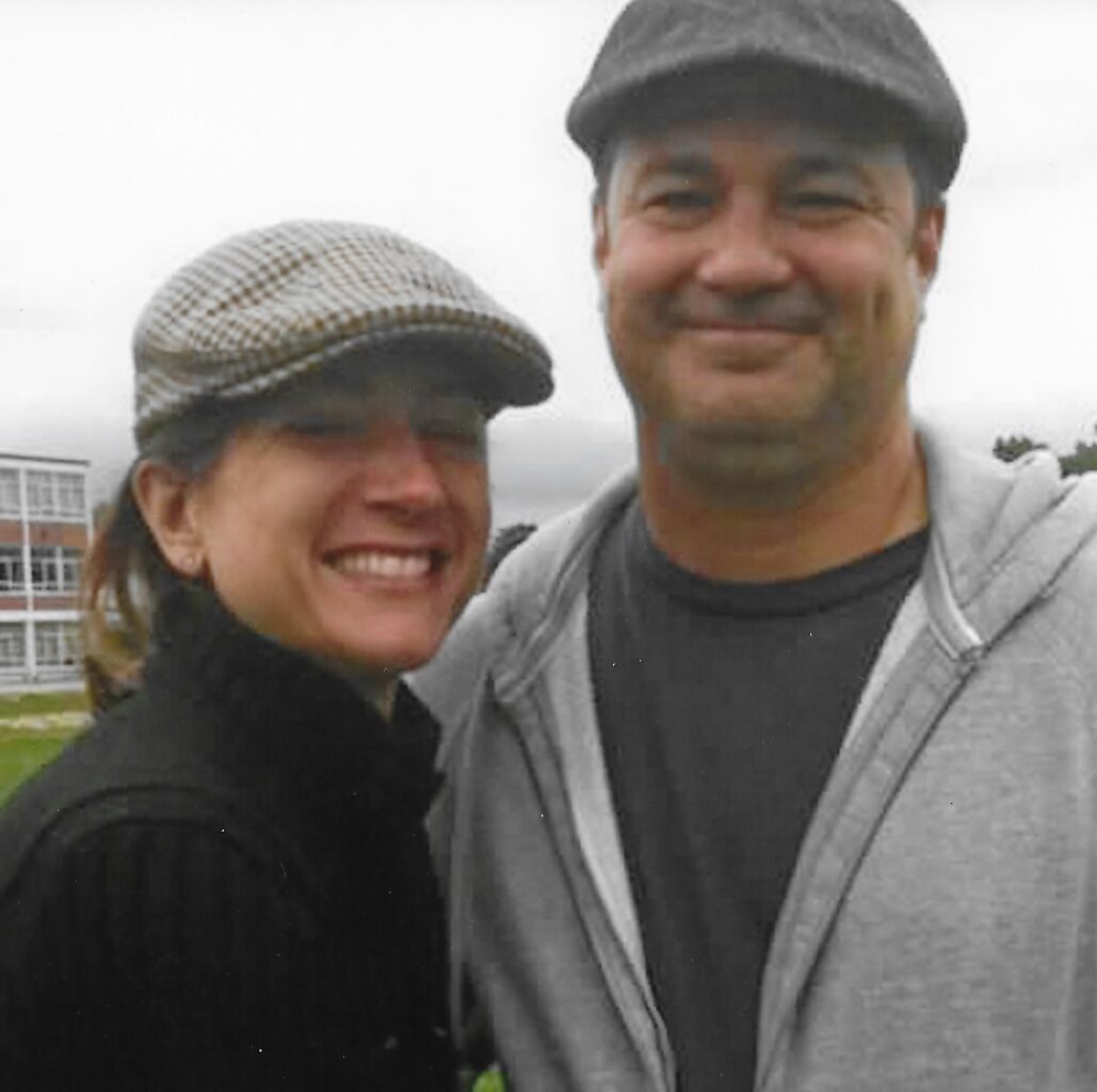 Photograph of contributor Suzanne Heft and her late husband, both smiling.