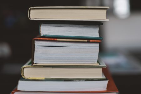 A pile of books 