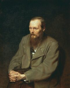 A portrait of Fyodor Dostoevsky 