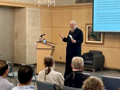 Fr. John Behr addresses students at Study Days 2022