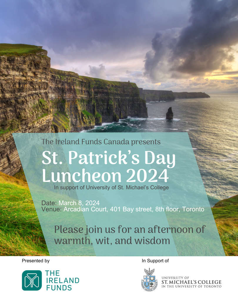 St. Patrick's Day Luncheon 2024 - University of St. Michael's College