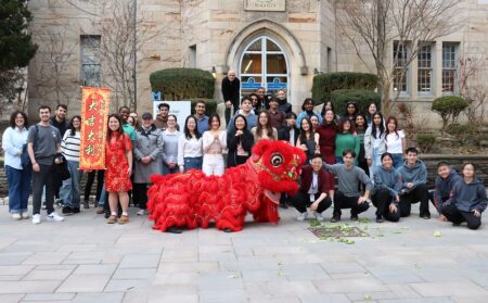 Students celebrate the Chinese New Year