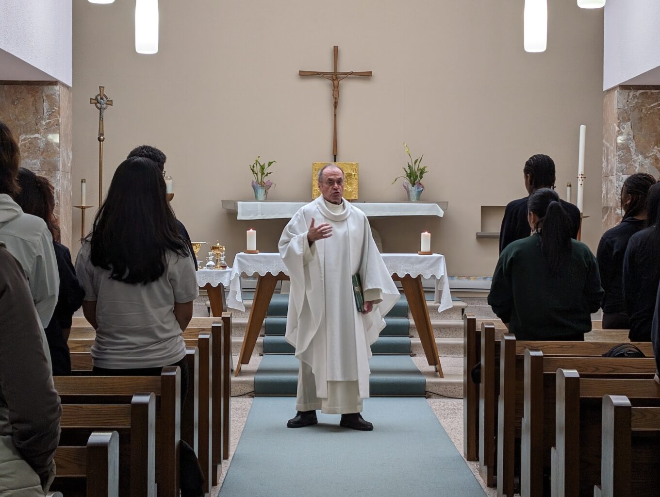 Fr. Lehman celebrates Mass
