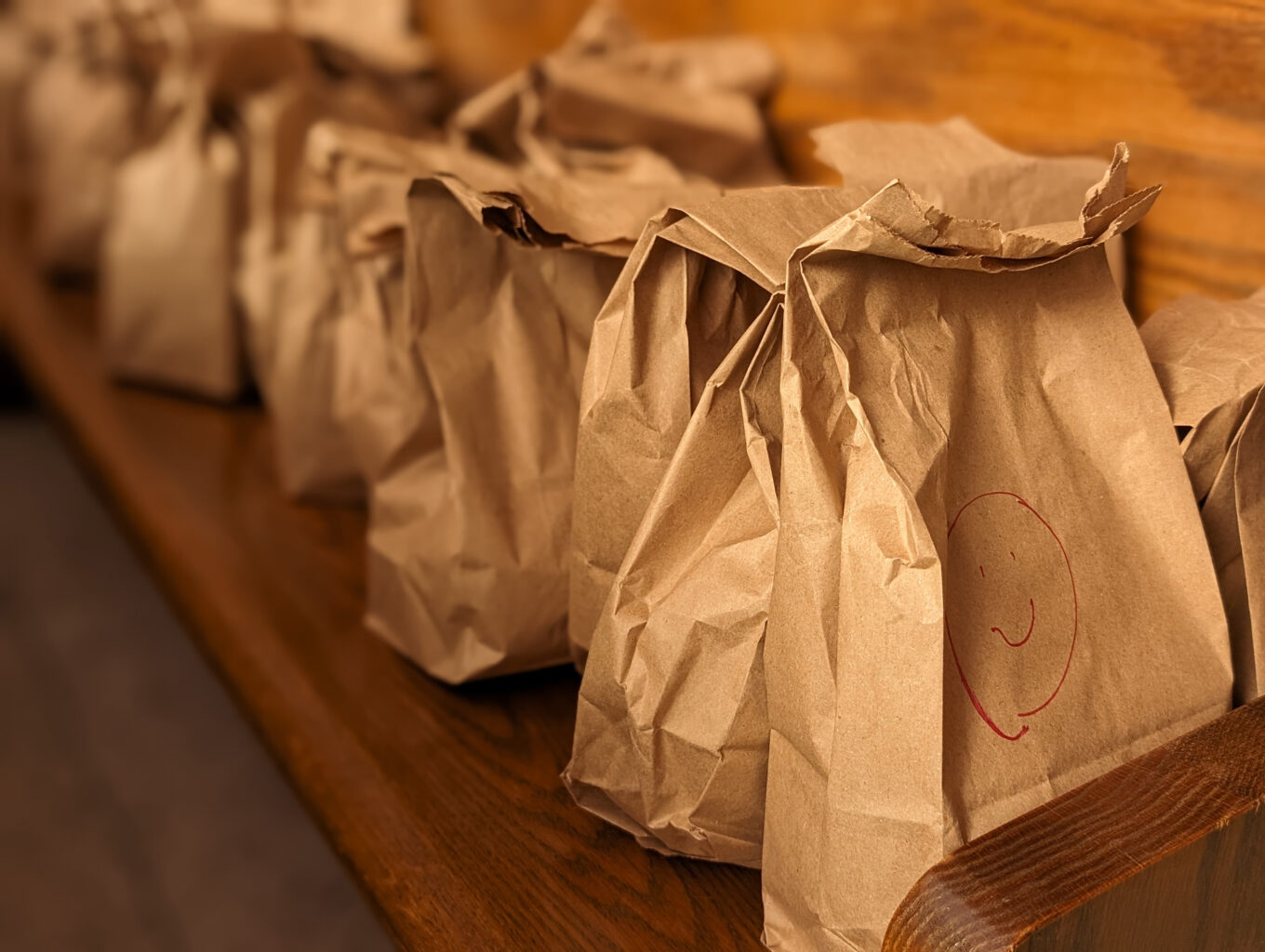 Packed lunches to be distributed to those in need