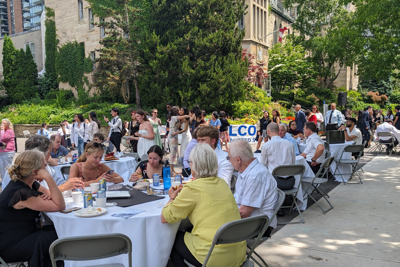 Reception for Class of 2024 held on Elmsley Lane.