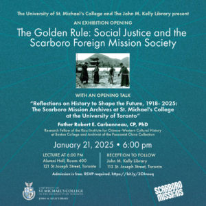 The Golden Rule: Social Justice and the Scarboro Foreign Mission Society