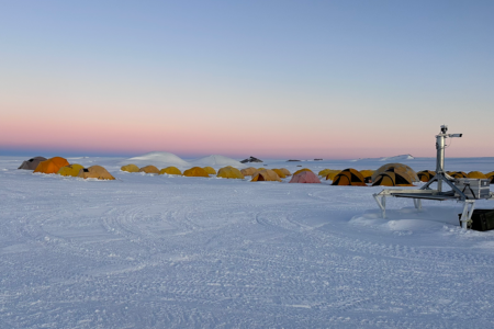 tents in Antarctica