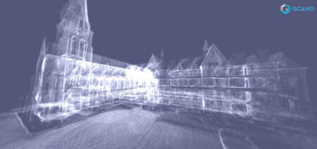 Laser scan of St. Basil's church and Odette Hall