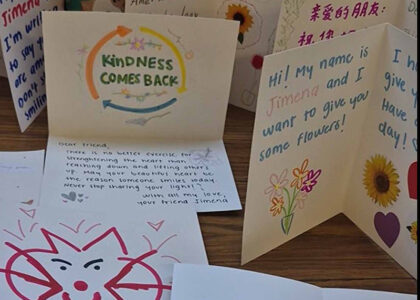 cards created to cheer up seniors