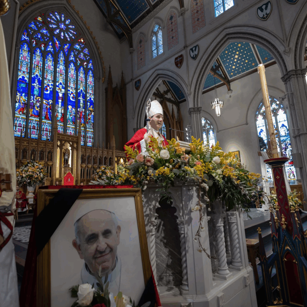 Cardinal Leo presides over Mass for the Repose of the Soul of Pope Francis. Photo courtesy of the Archdiocese of Toronto.