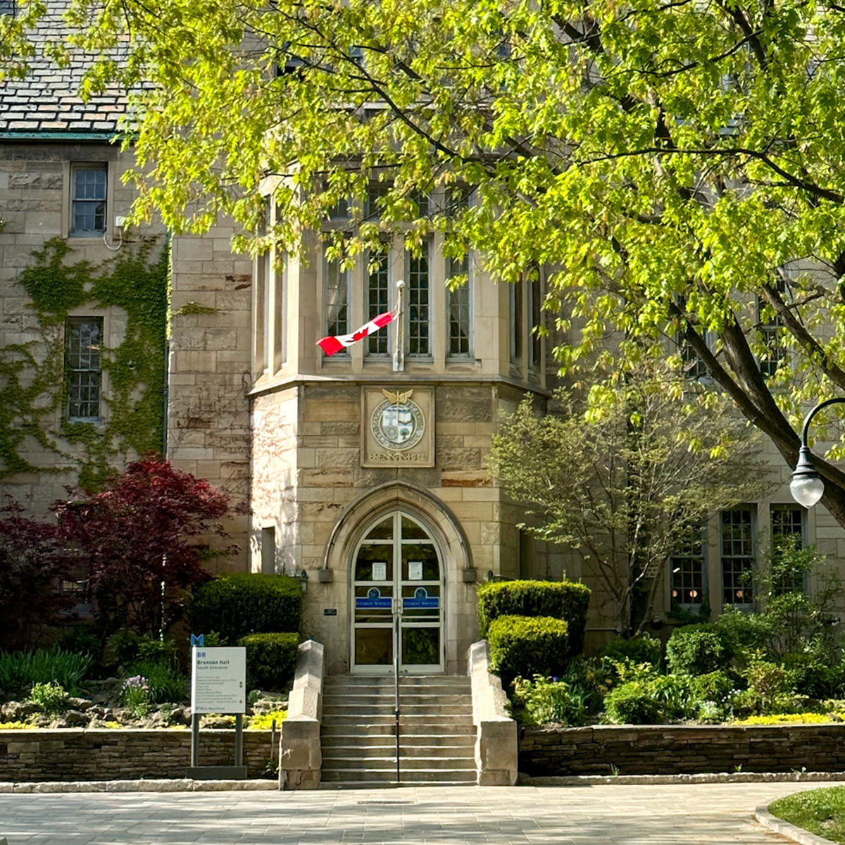 campus shot of Brennan Hall