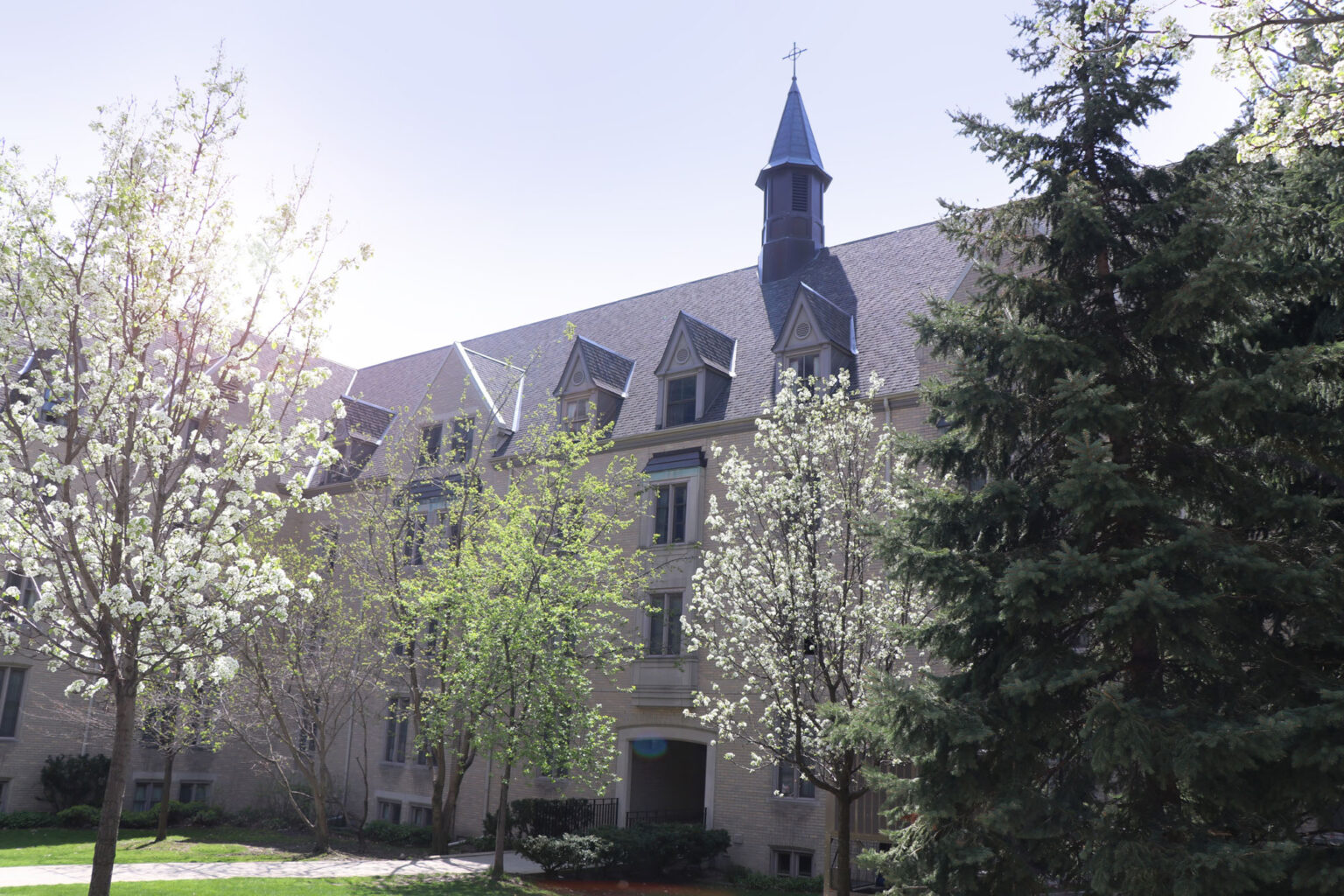 St. Mike's springtime campus