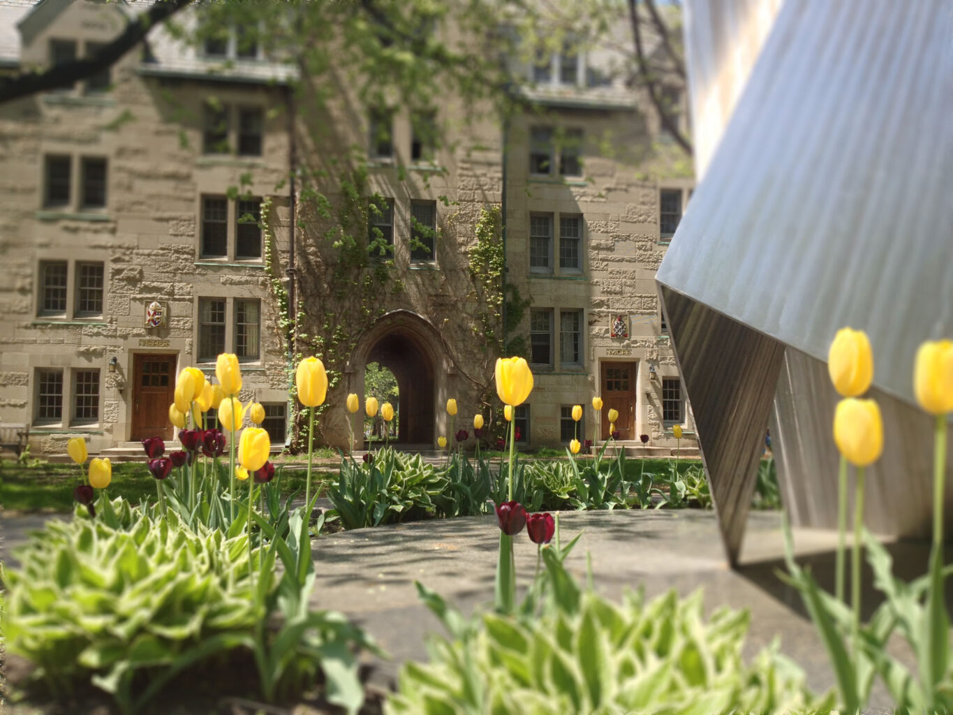 St. Mike's springtime campus